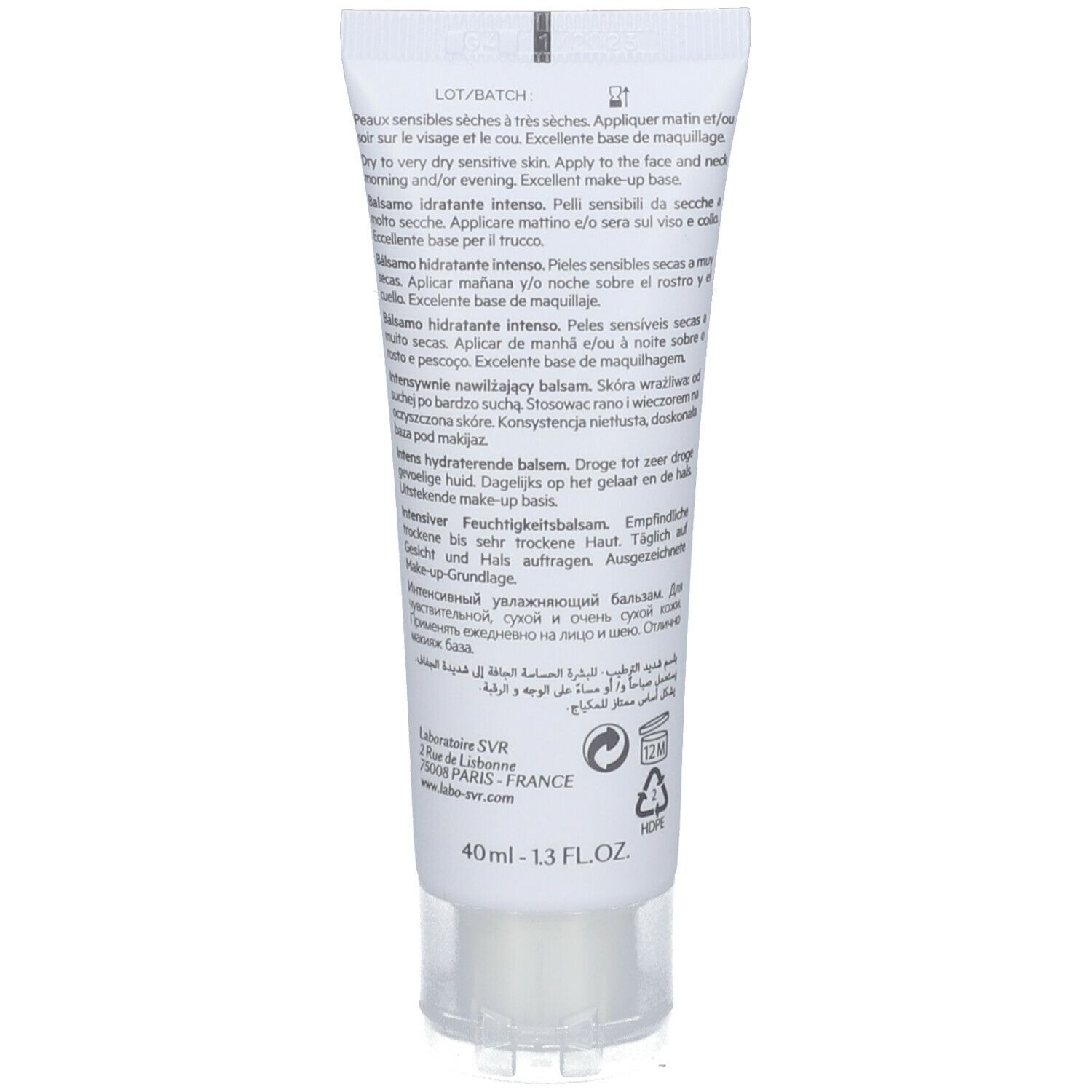 SVR Hydraliane Crème Extra Riche