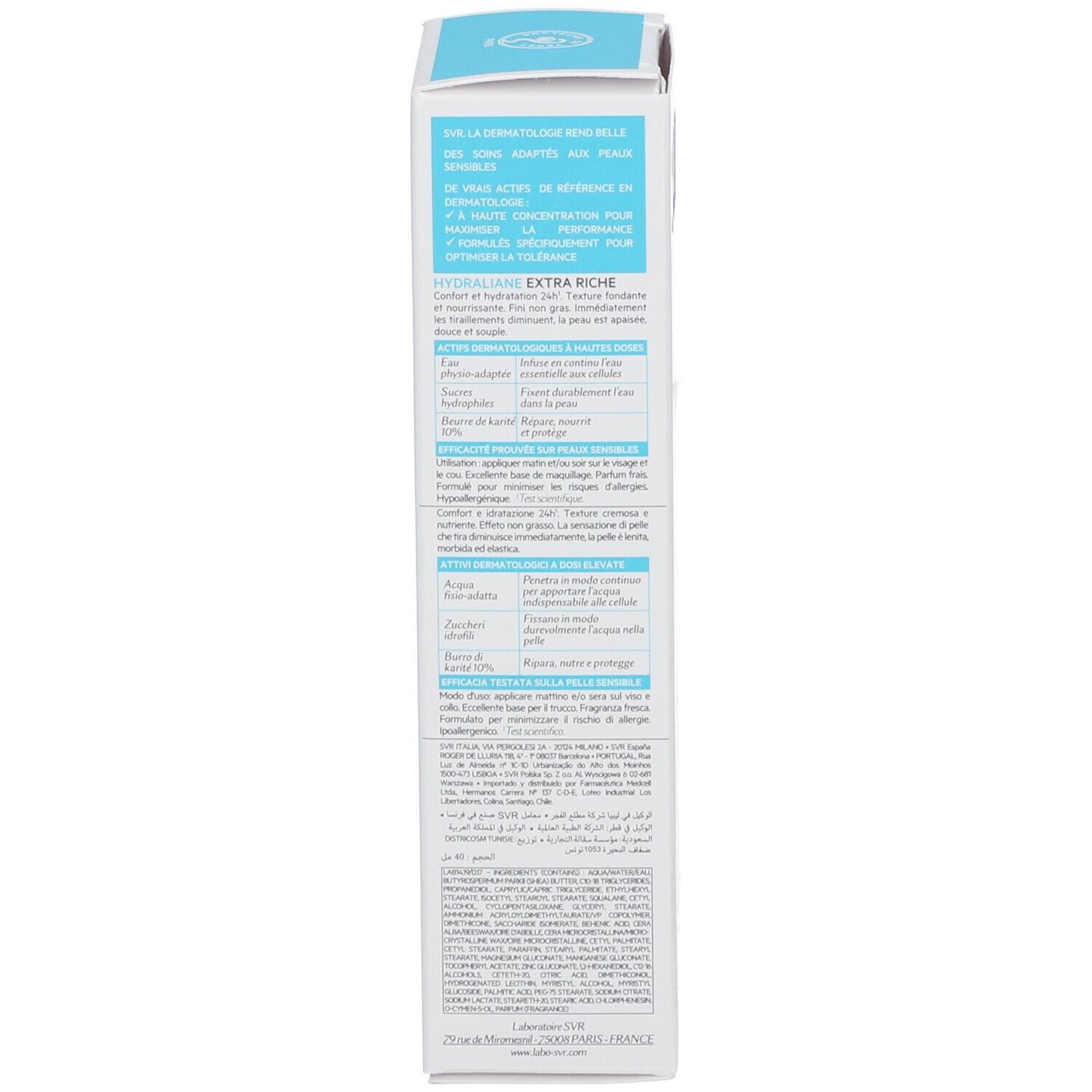 SVR Hydraliane Crème Extra Riche