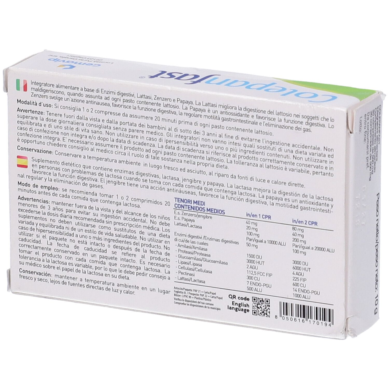 Colepanfast 20 Compresse