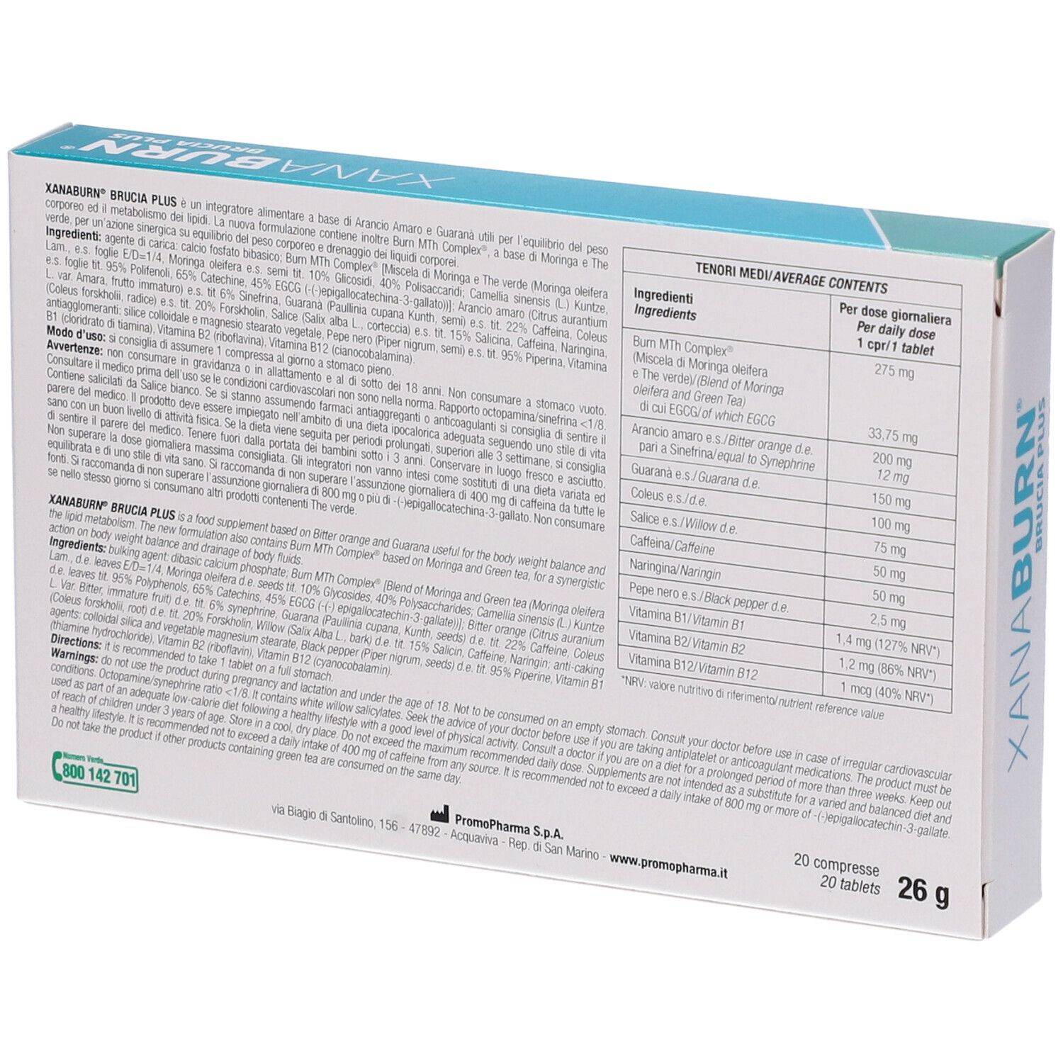 Xanaburn® Brucia Plus Compresse