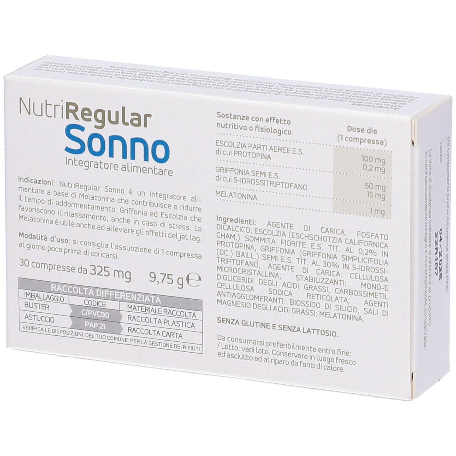 Nutriregular Sonno 30 Compresse