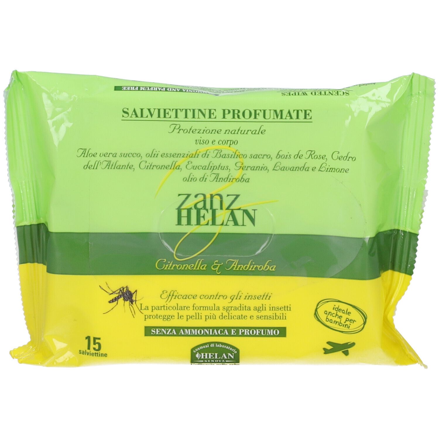 Zanzhelan Salviettine Profumate 15 Pezzi