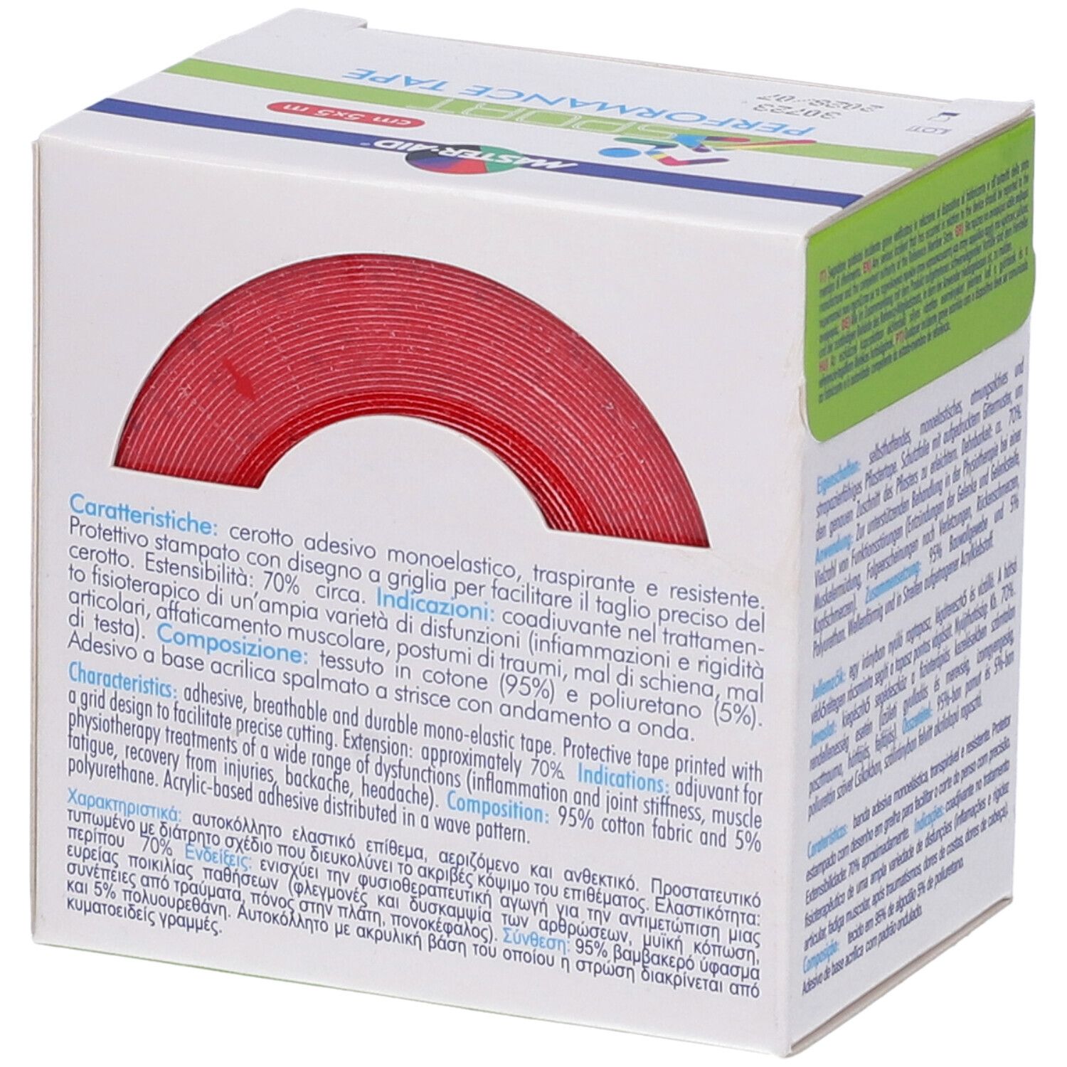 Master-Aid Sport Perform Red Taping Neuromuscolare 5 X 500 Cm