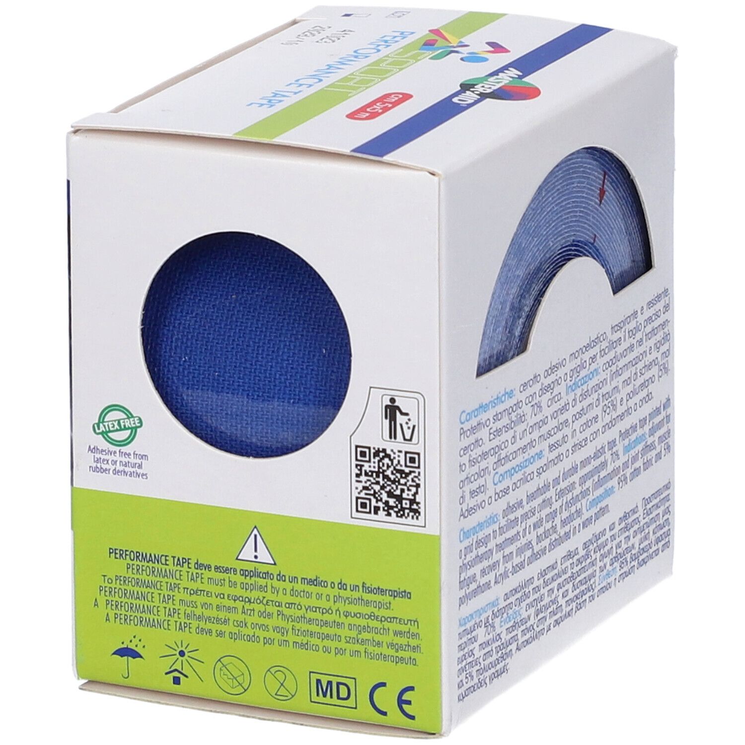 Master-Aid Sport Perform Blu Taping Neuromuscolare 5 X 500 Cm
