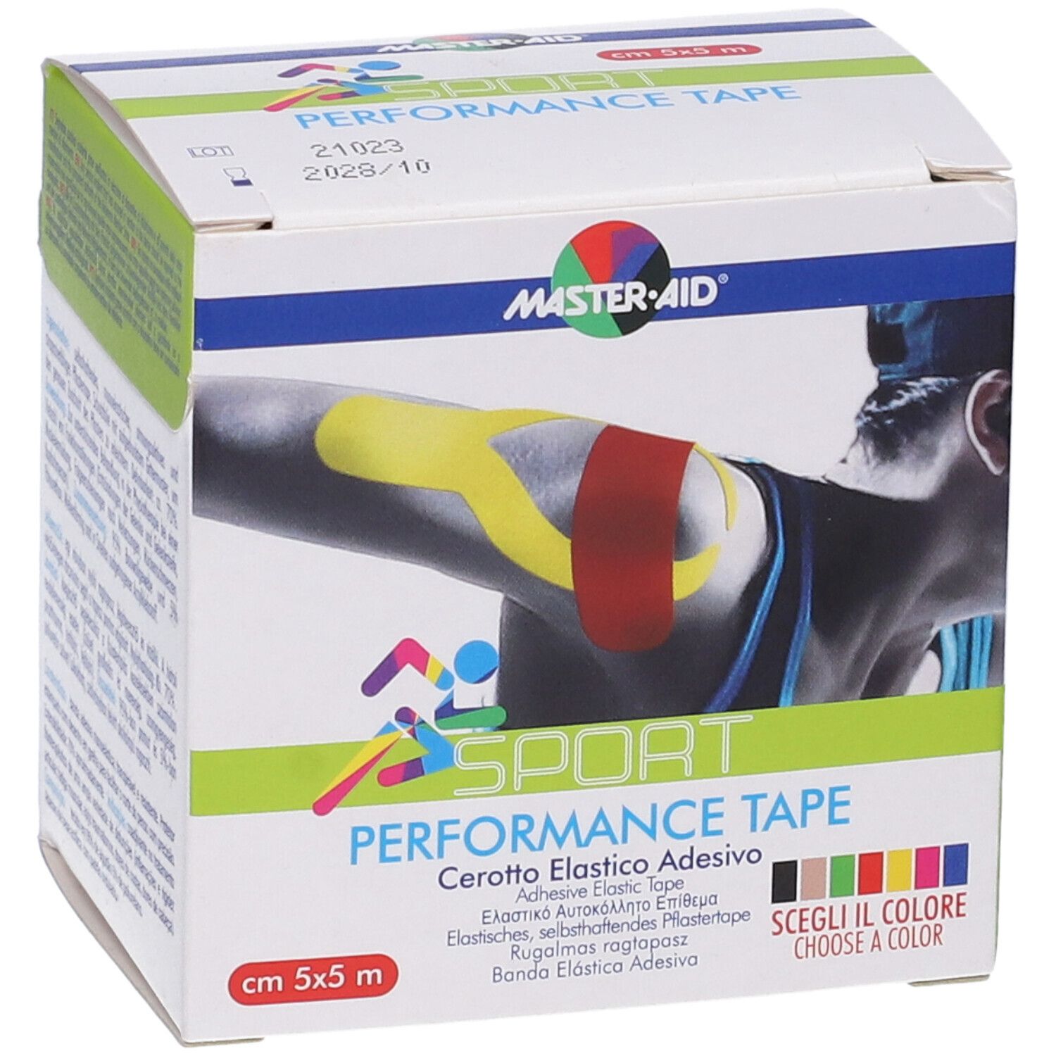 Master-Aid Sport Perform Green Taping Neuromuscolare 5 X 500 Cm