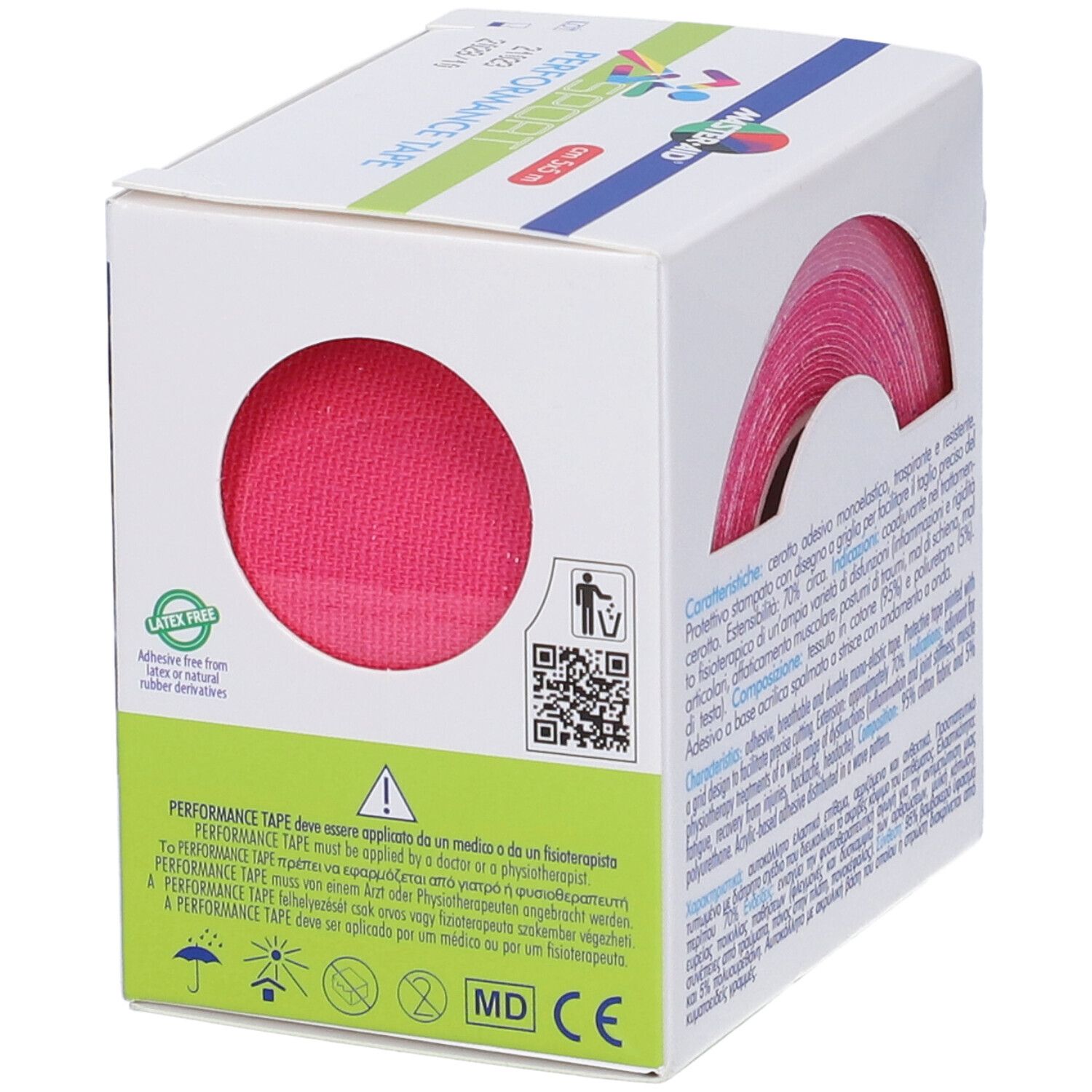 Master-Aid Sport Perform Pink Taping Neuromuscolare 5 X 500 Cm