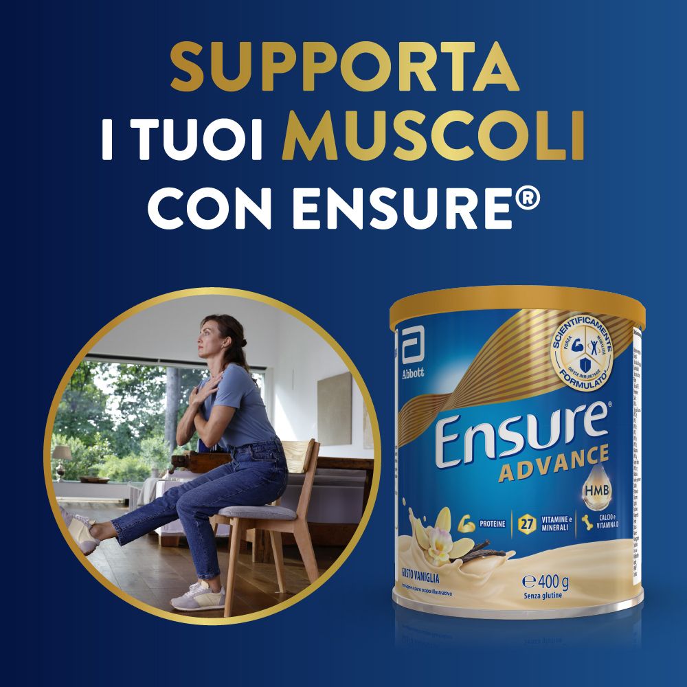 Ensure® Advance Integratore in polvere forza & energia Vaniglia