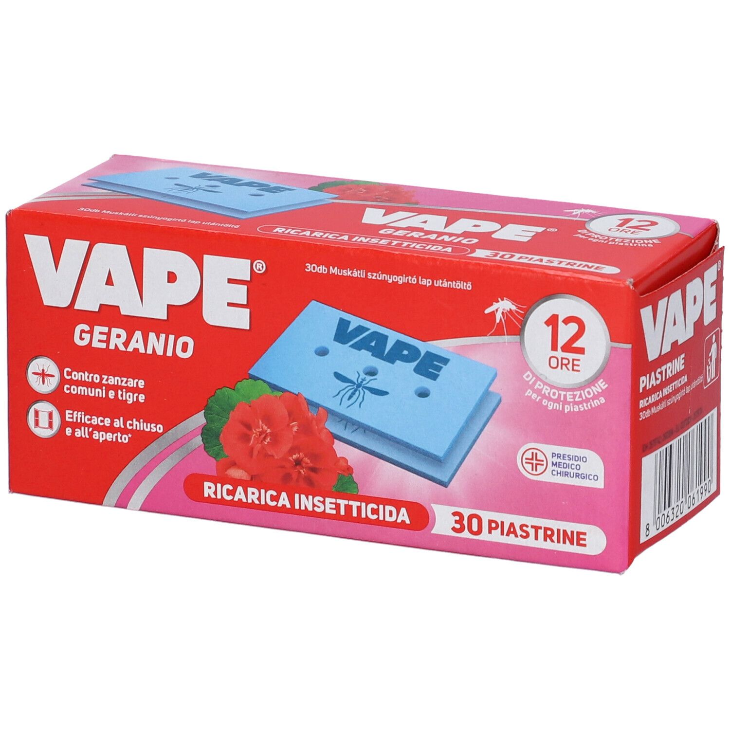 Vape Ricarica Piastrine 30 Pezzi Geranio