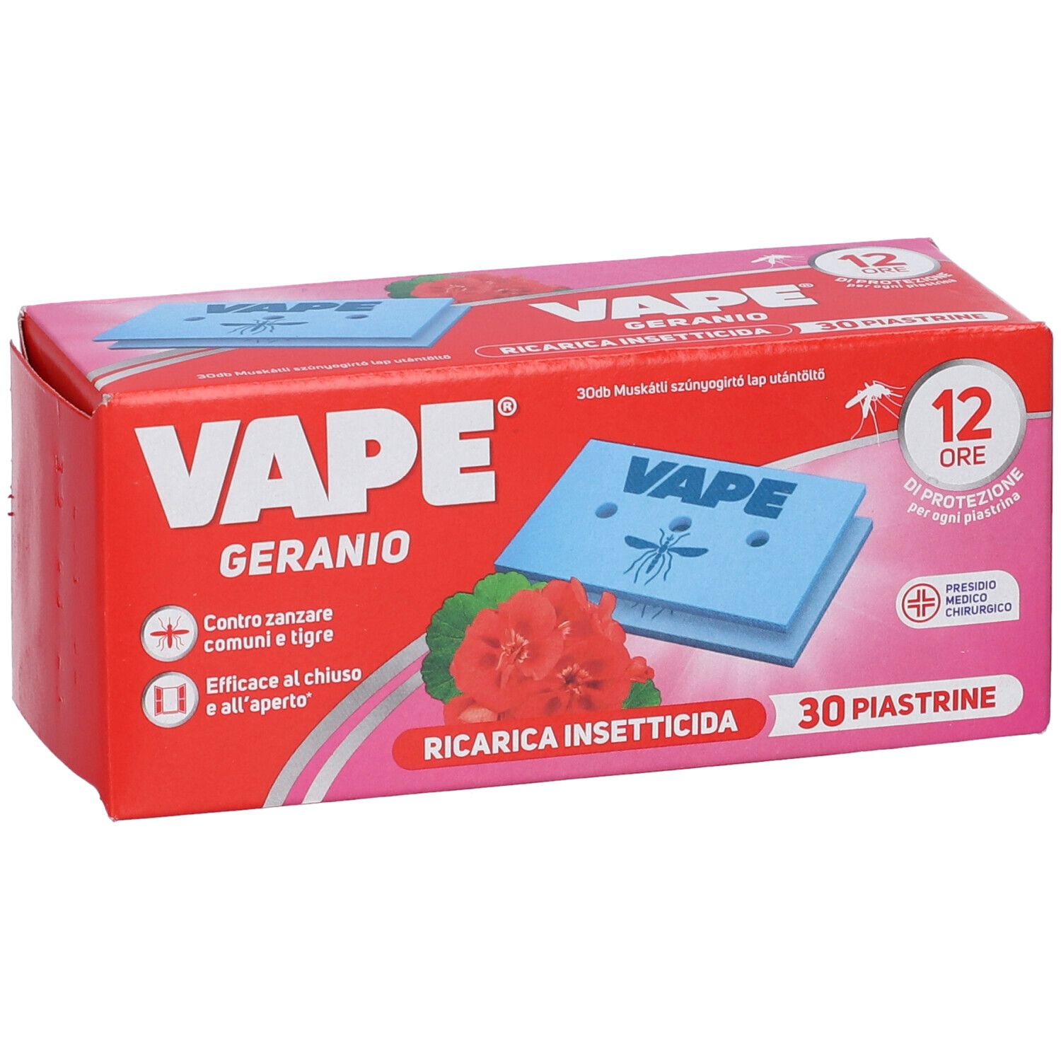 Vape Ricarica Piastrine 30 Pezzi Geranio