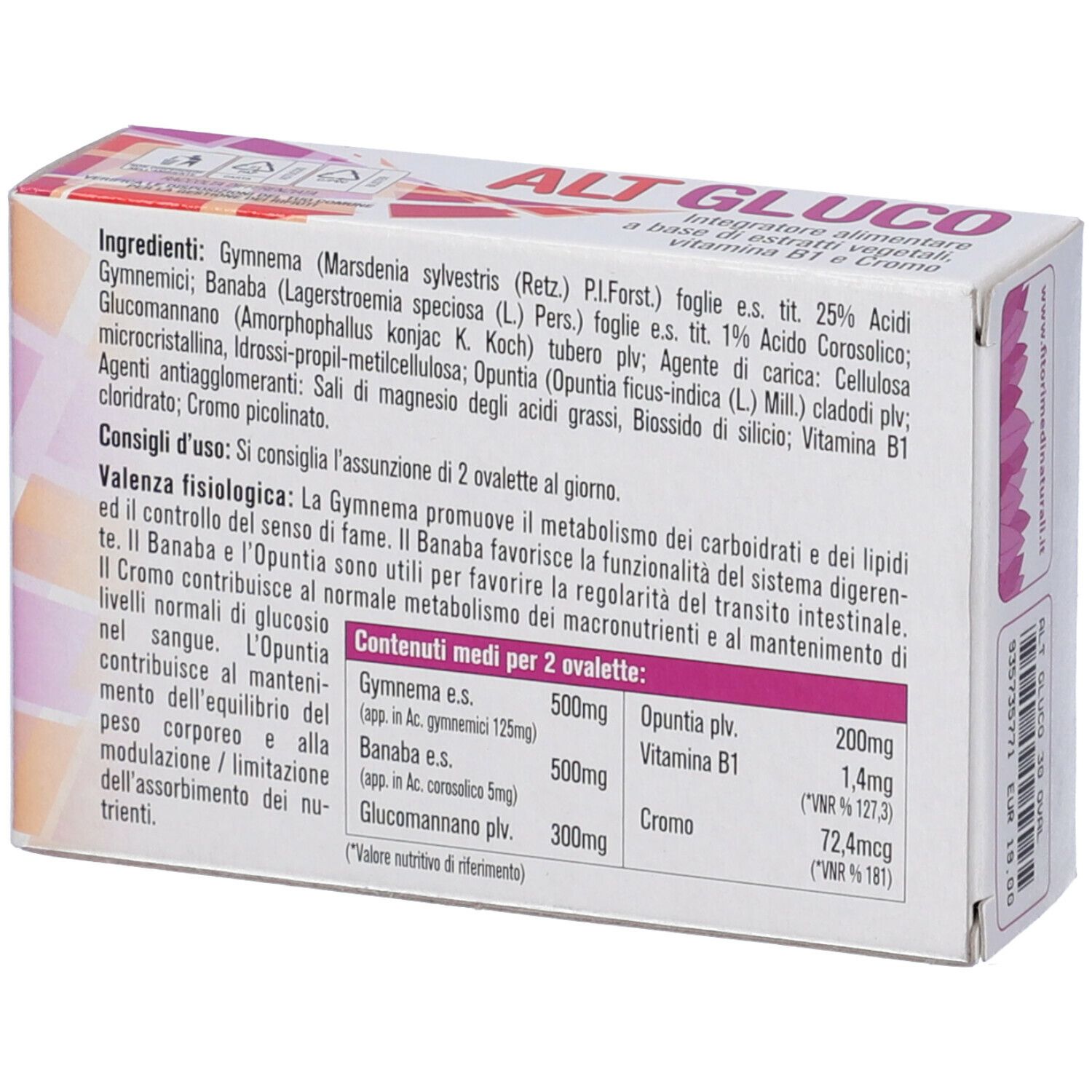 Alt Gluco 30 Ovalette