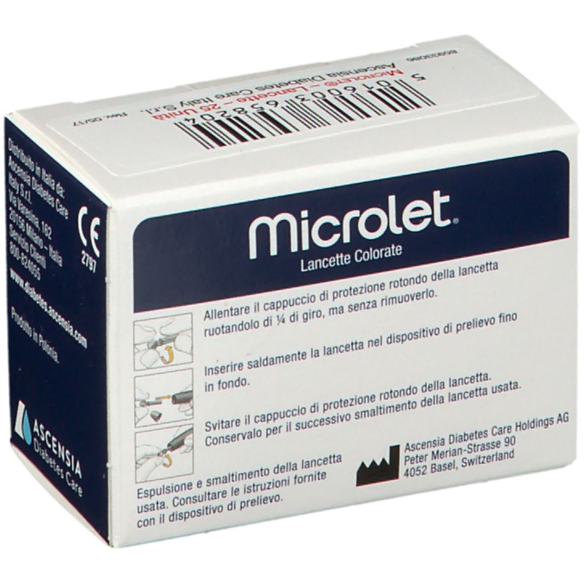Bayer Microlet Lancette Pungidito Colorate Per La Misurazione Della  Glicemia 200 Lancette