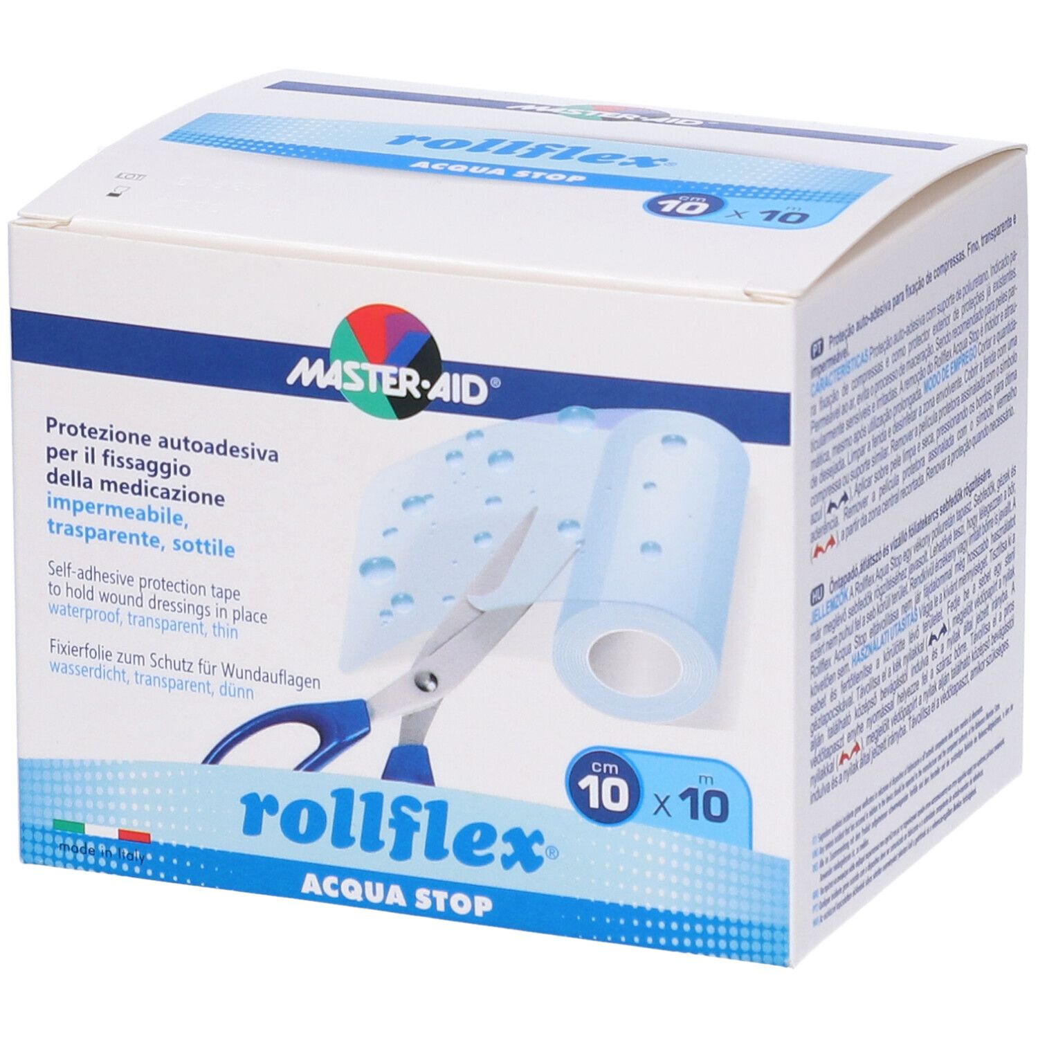Master Aid Rollflex Acqua Stop 10x10 cm