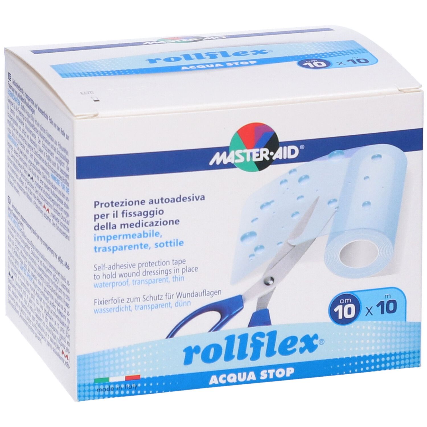 Master Aid Rollflex Acqua Stop 10x10 cm