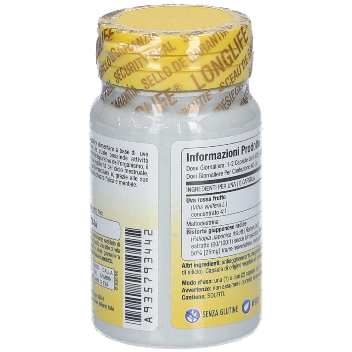 LongLife® Resveratrol Forte 25 mg