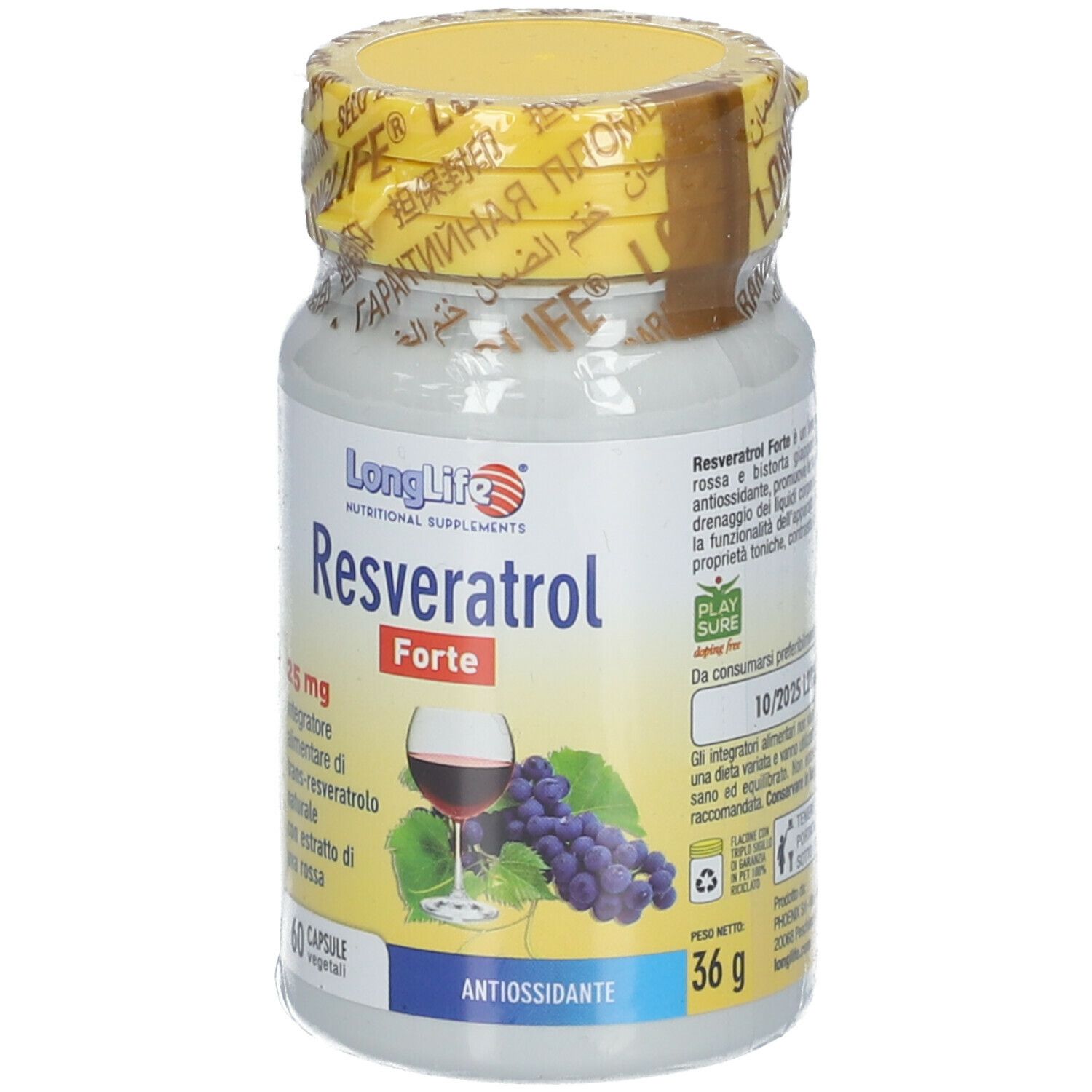 LongLife® Resveratrol Forte 25 mg