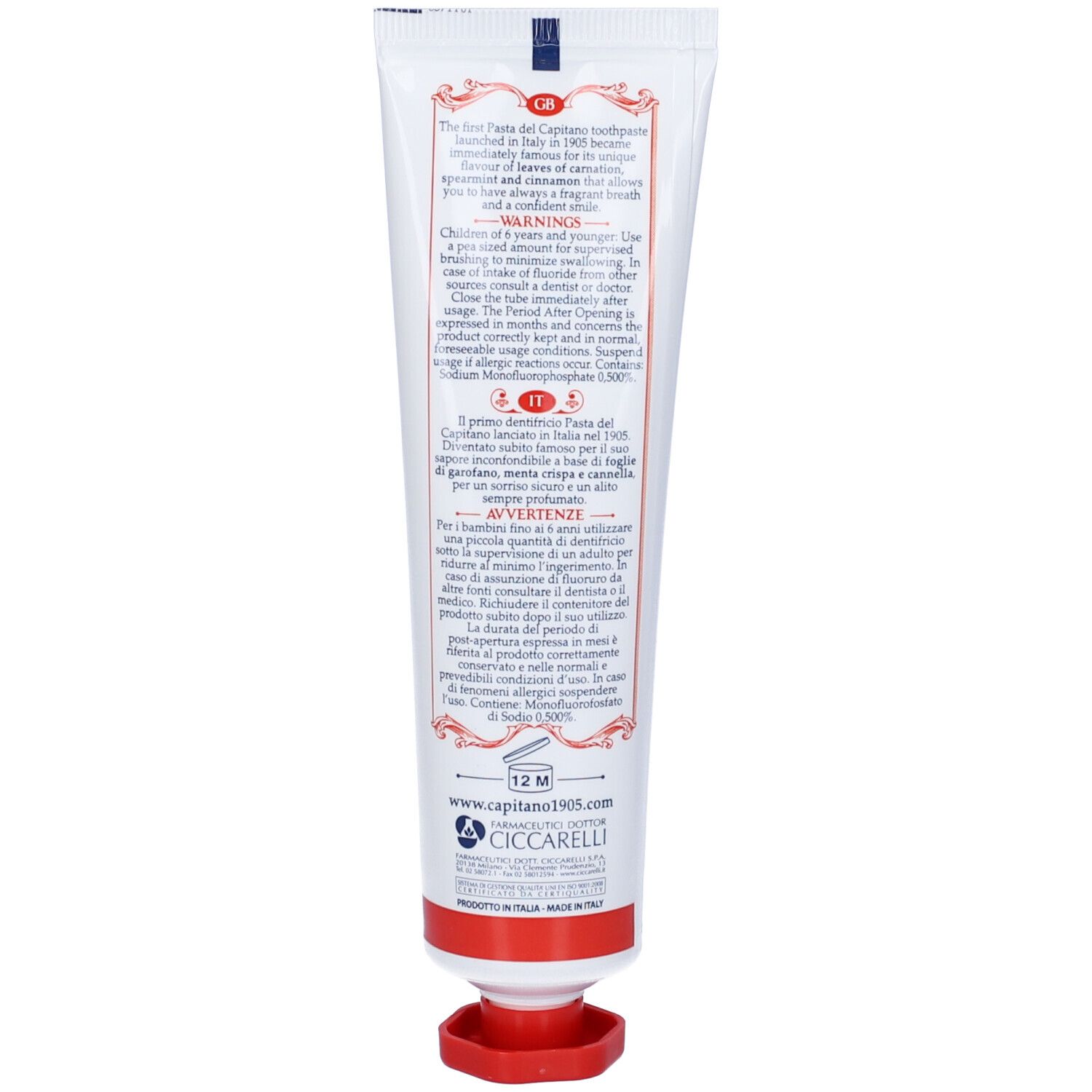 Capit1905 Dentifricio Ric Originale 75 Ml