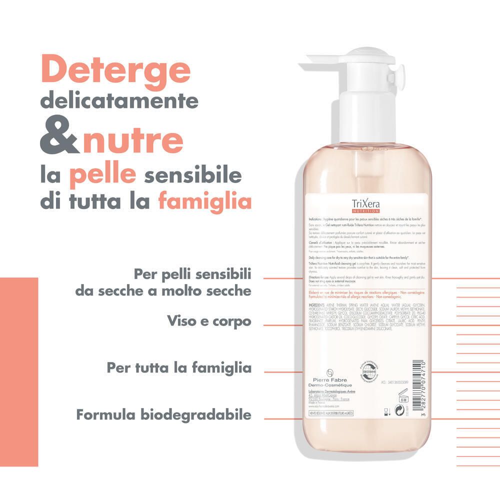 Avène Trixera Nutrition Detergente Nutri-fluido