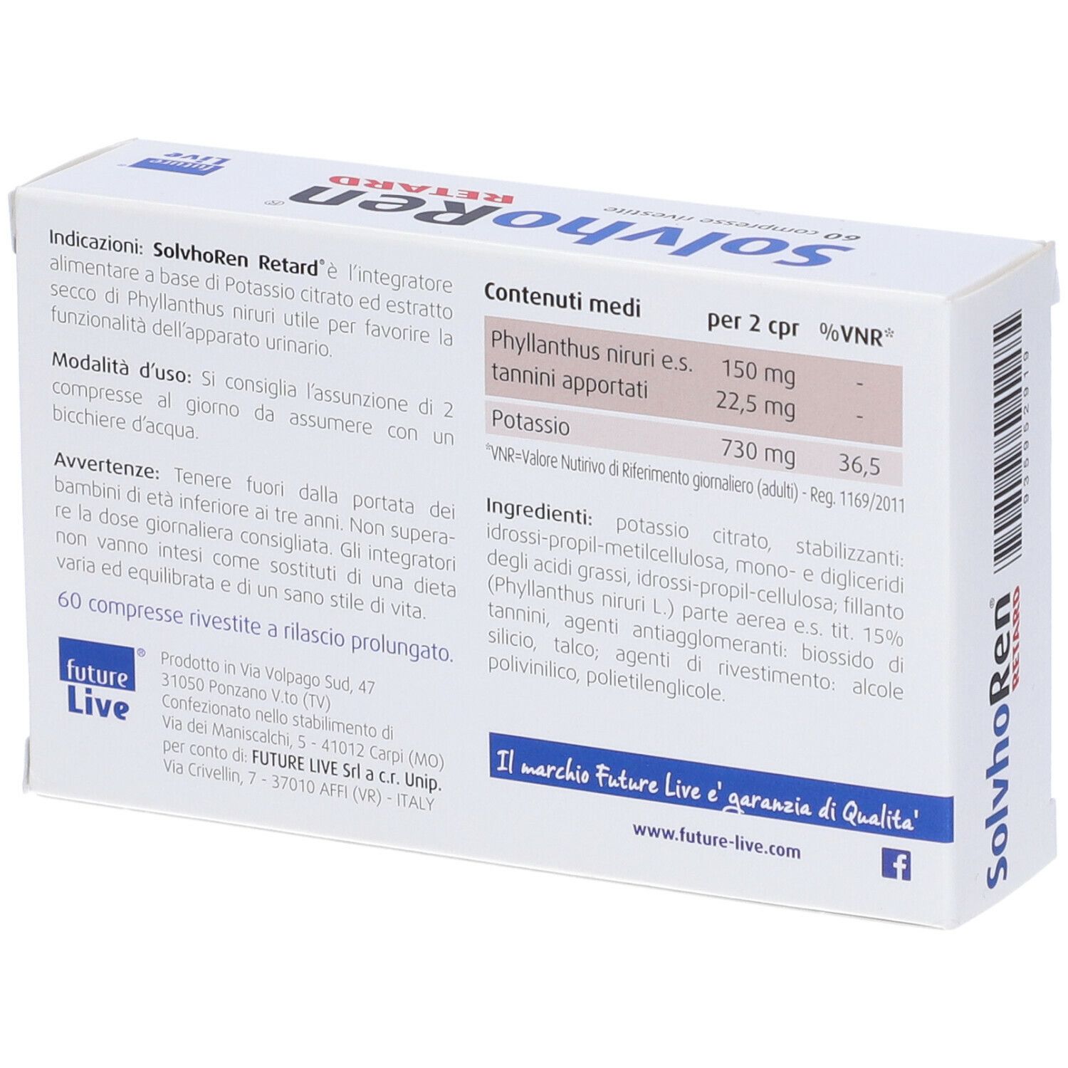 Solvhoren Retard 60 Compresse