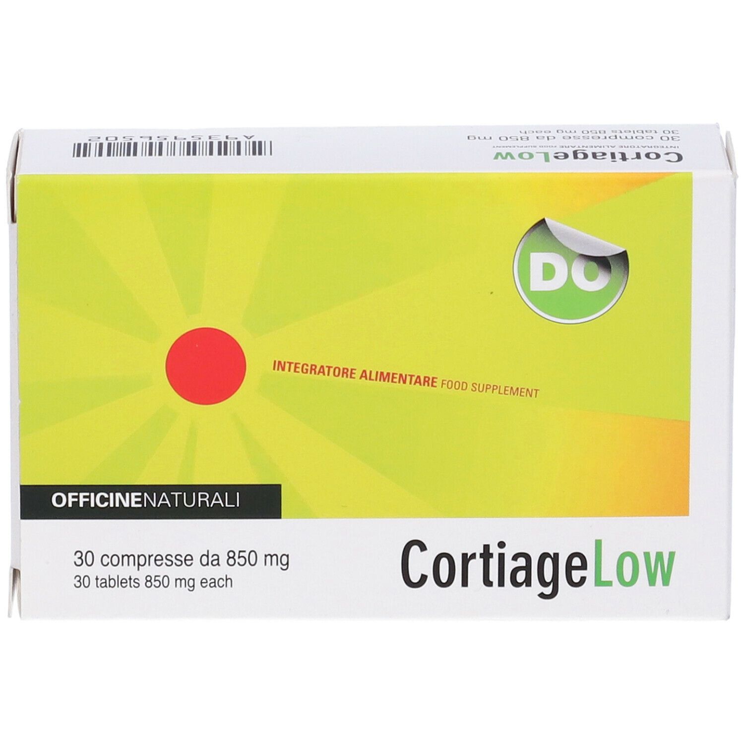 CORTIAGE LOW 30CPR 850MG