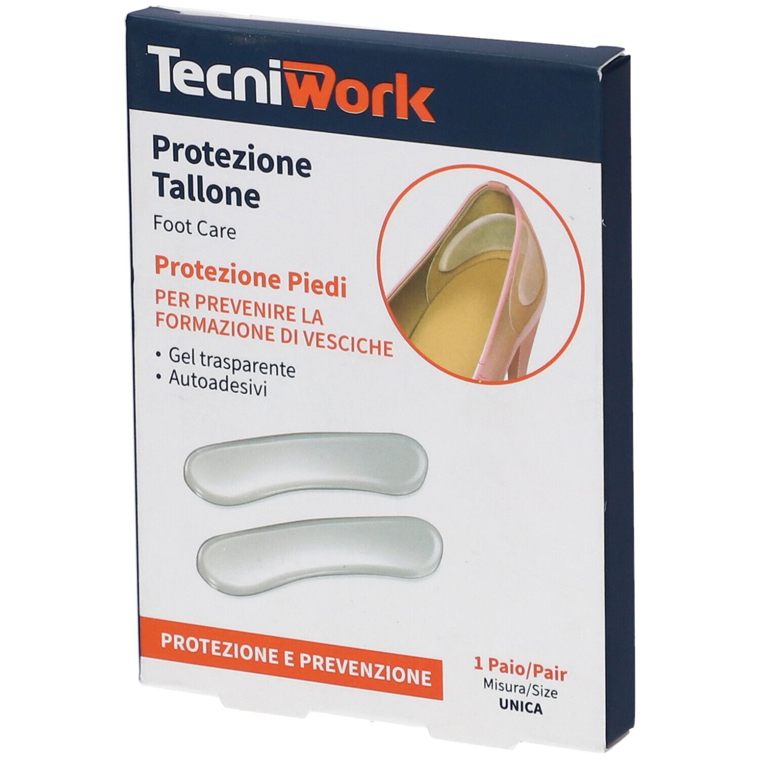 Protezione Invisibile Tallone Gel Trasparente 1 Paio