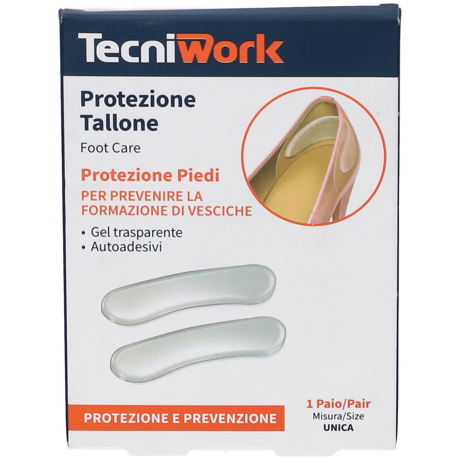 Protezione Invisibile Tallone Gel Trasparente 1 Paio