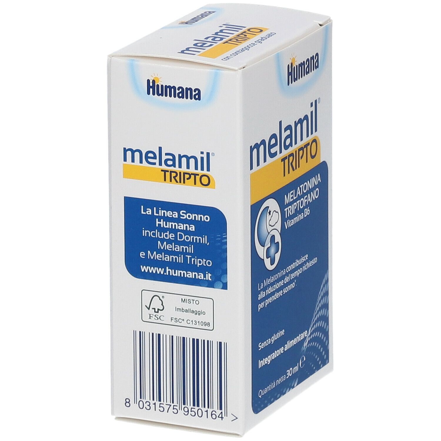 Humana MELAMIL Tripto, a base de melatonina, triptófano y vitamina