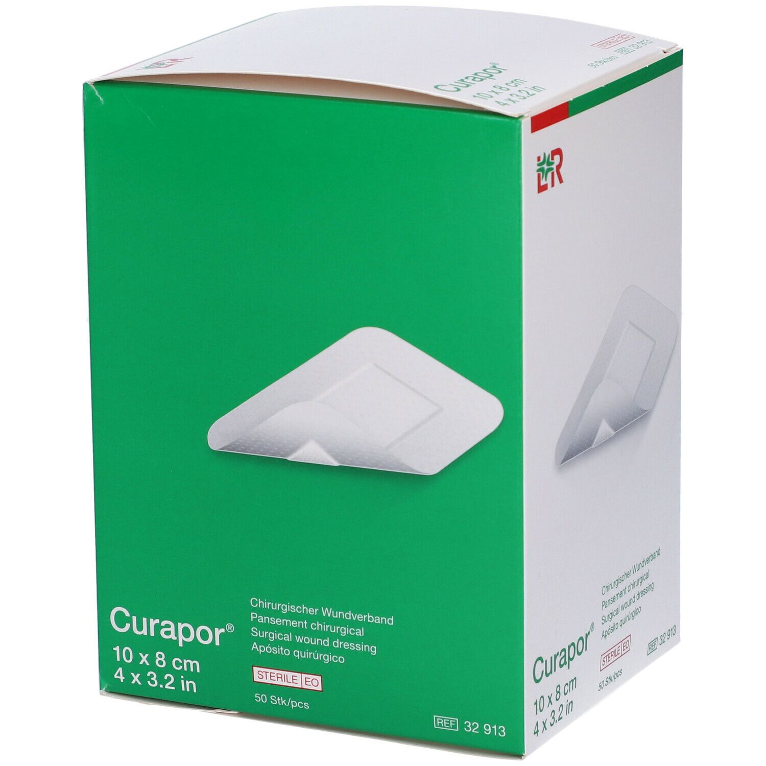 3M™ Transpore Curapor®  10 cm x 8 cm