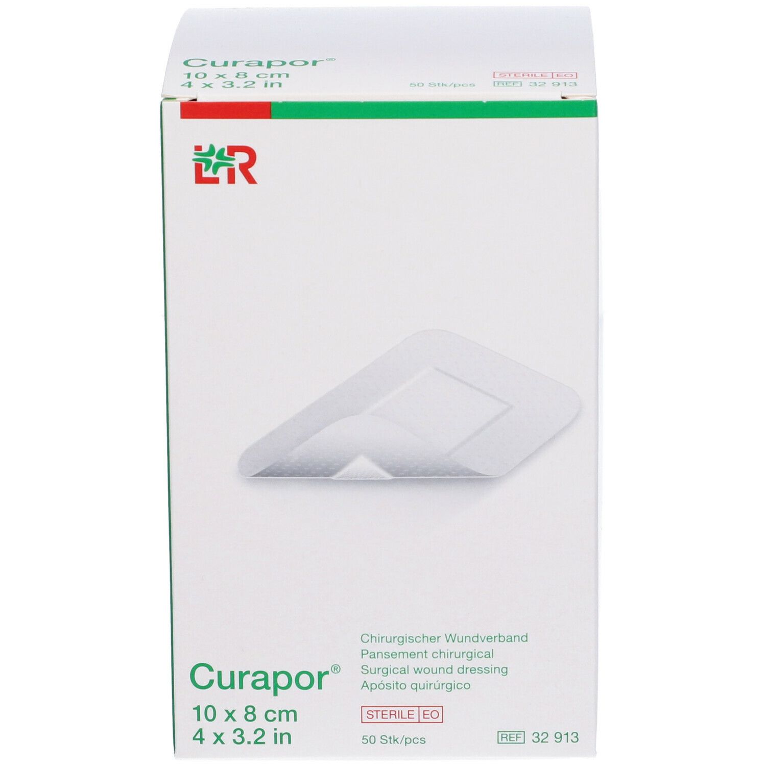 3M™ Transpore Curapor®  10 cm x 8 cm