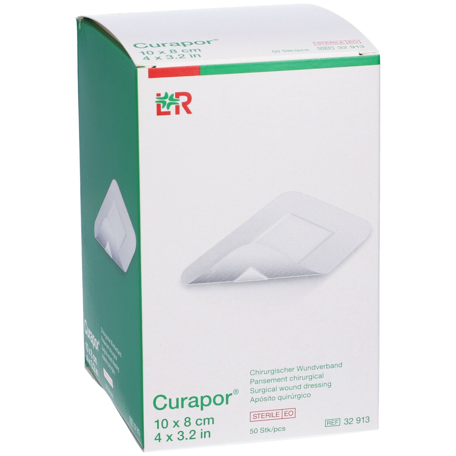 3M™ Transpore Curapor®  10 cm x 8 cm