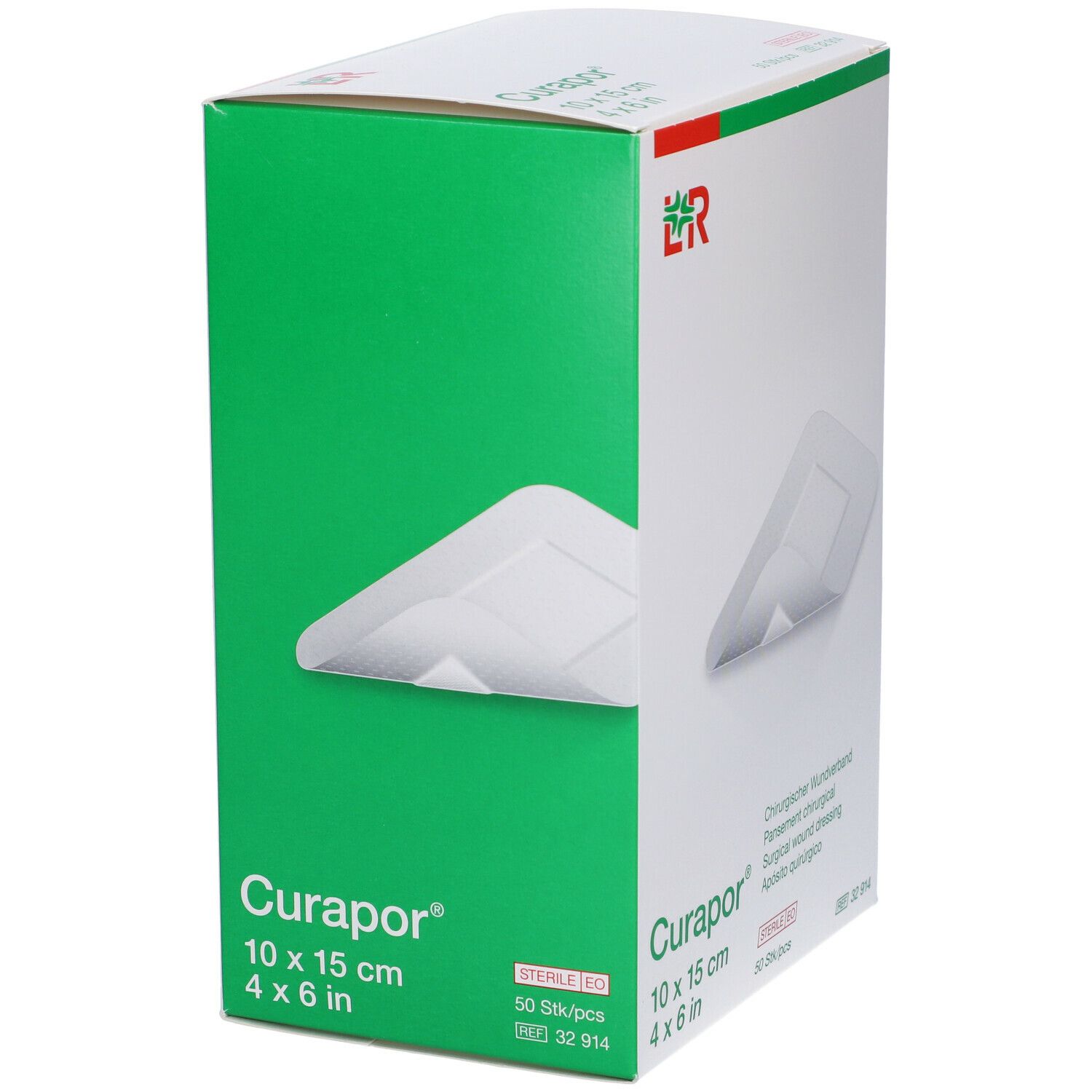3M™ Transpore Curapor® 10 cm x 15 cm