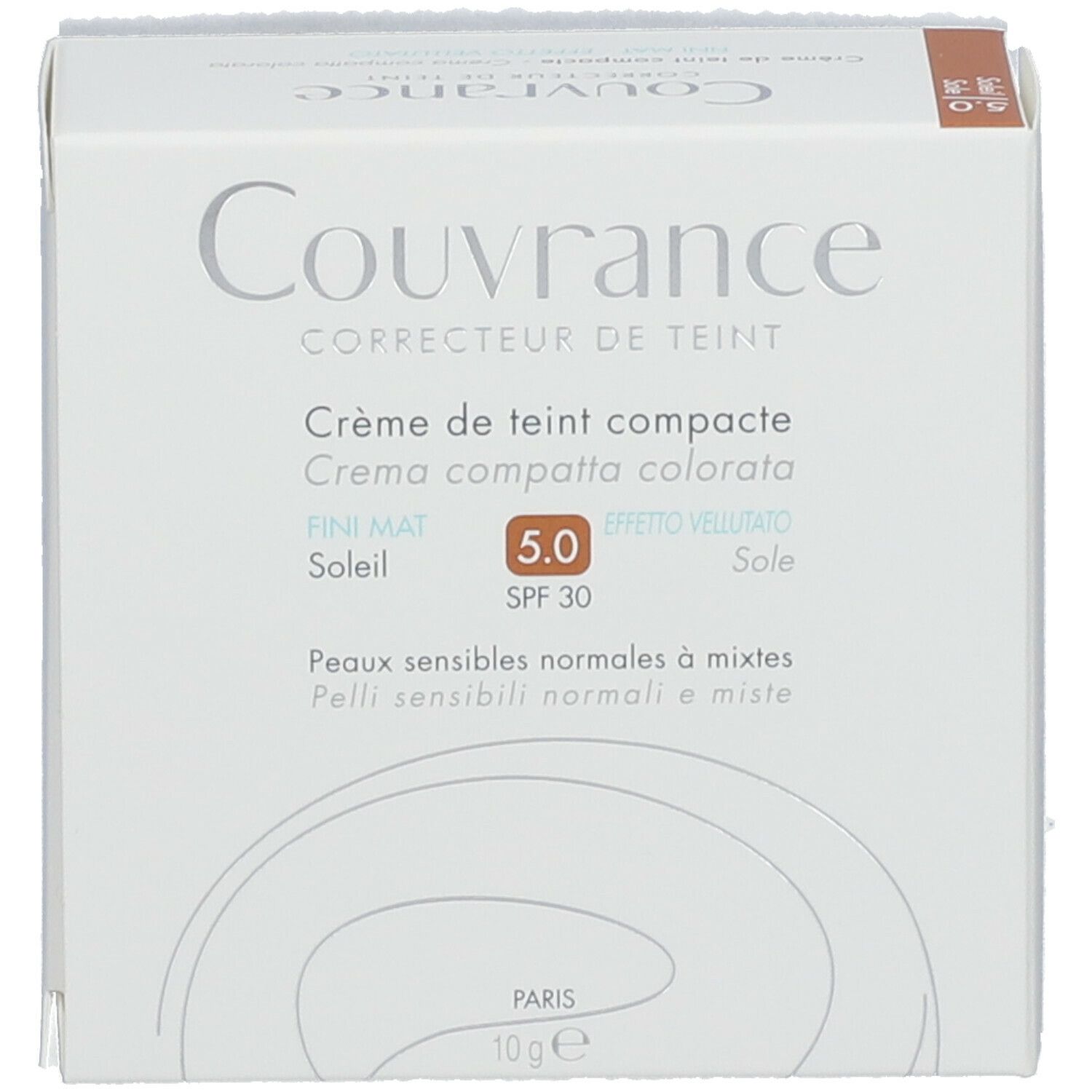 Avène Crema Compatta Colorata Oil-Free Sole