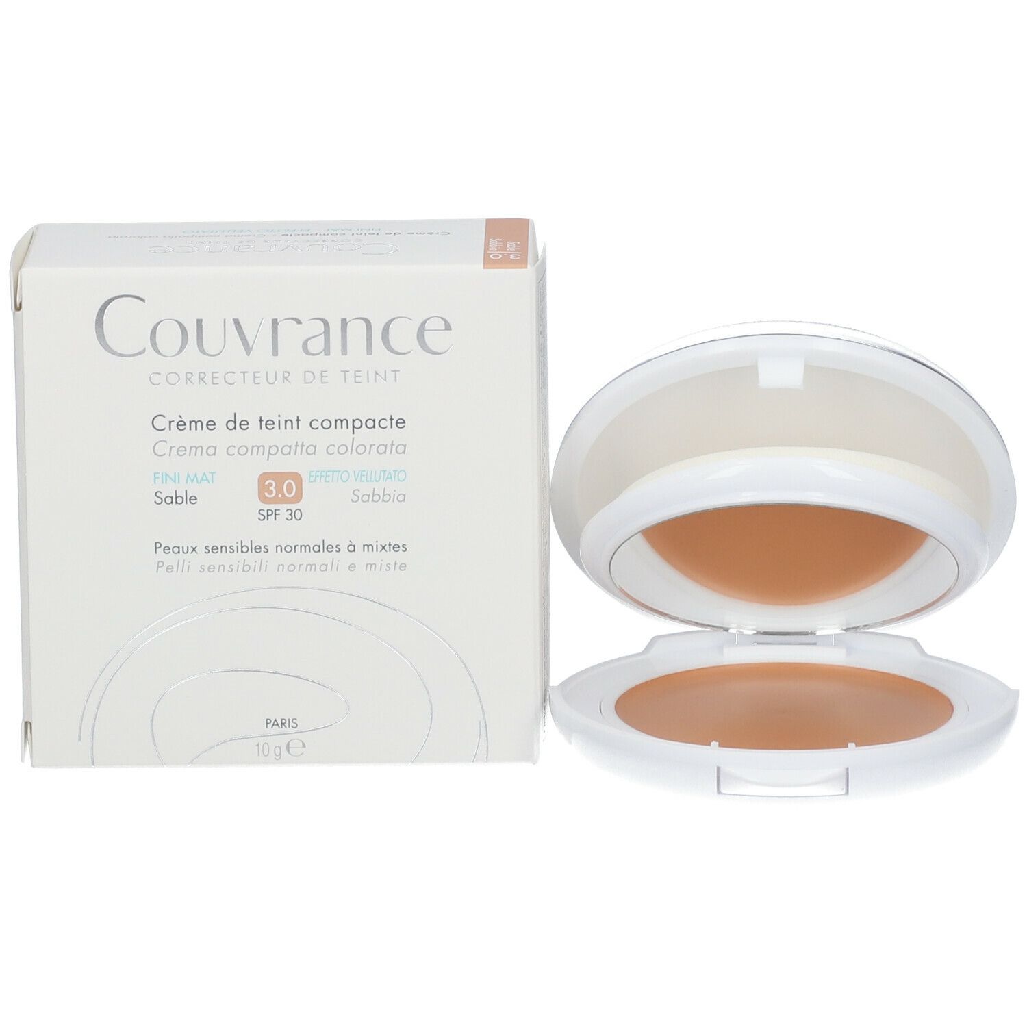 Avène Couvrance Crema Compatta Colorata Effetto Vellutato 3.0 Sabbia