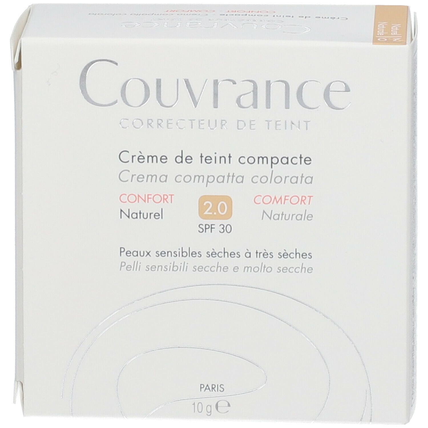 Avène Crema Compatta Colorata Comfort 2.0 Naturale