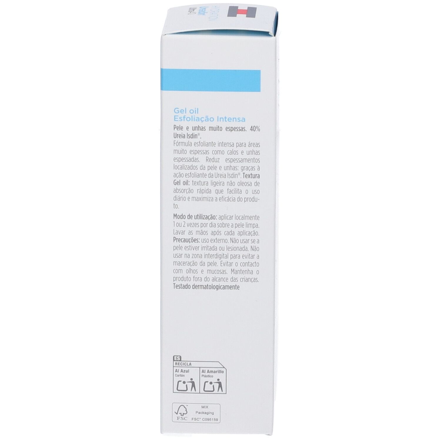 Retro della confezione del prodotto. Testo multilingue. Contiene informazioni sugli ingredienti e l'uso.