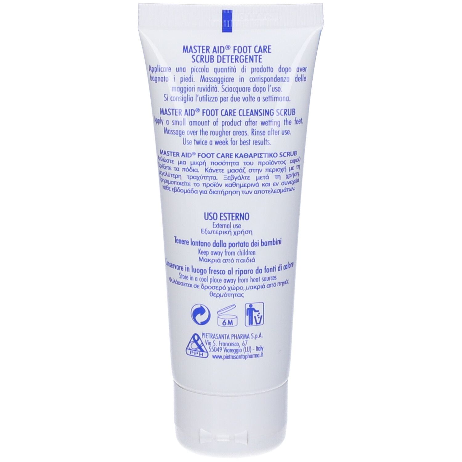 Master-Aid Footcare Detergente Scrub Per Piedi 75 Ml L4