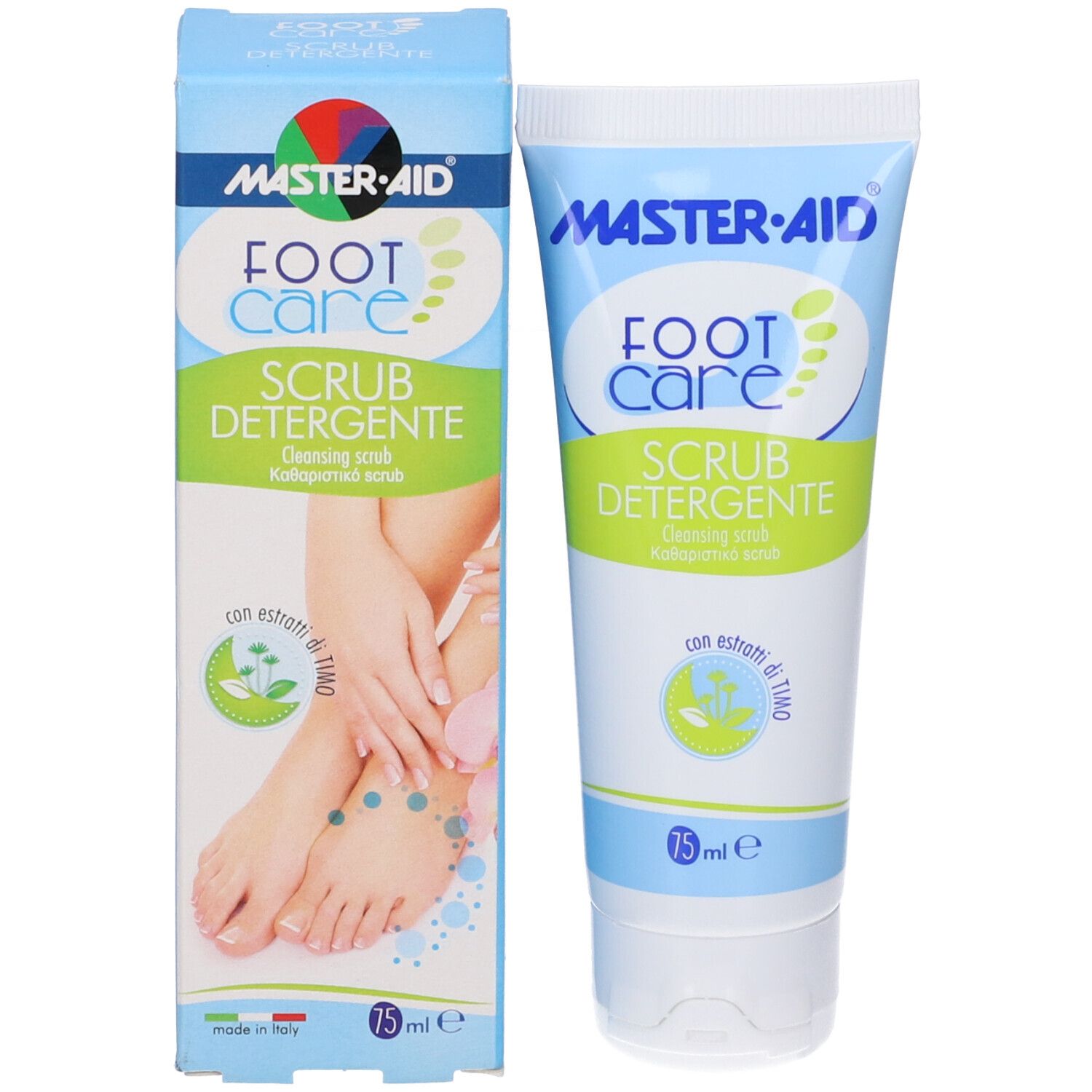 Master-Aid Footcare Detergente Scrub Per Piedi 75 Ml L4