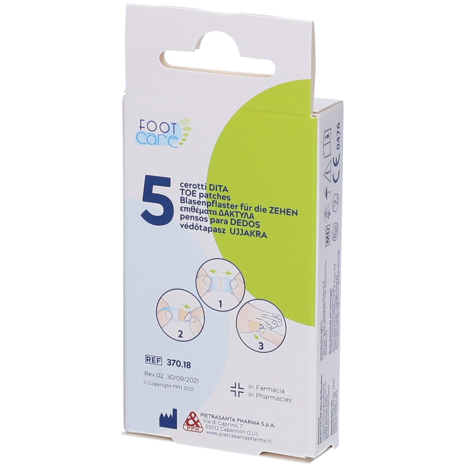 Idrocolloide Master-Aid Footcare Vesciche Dita 60X20 Mm 5 Pezzi A2