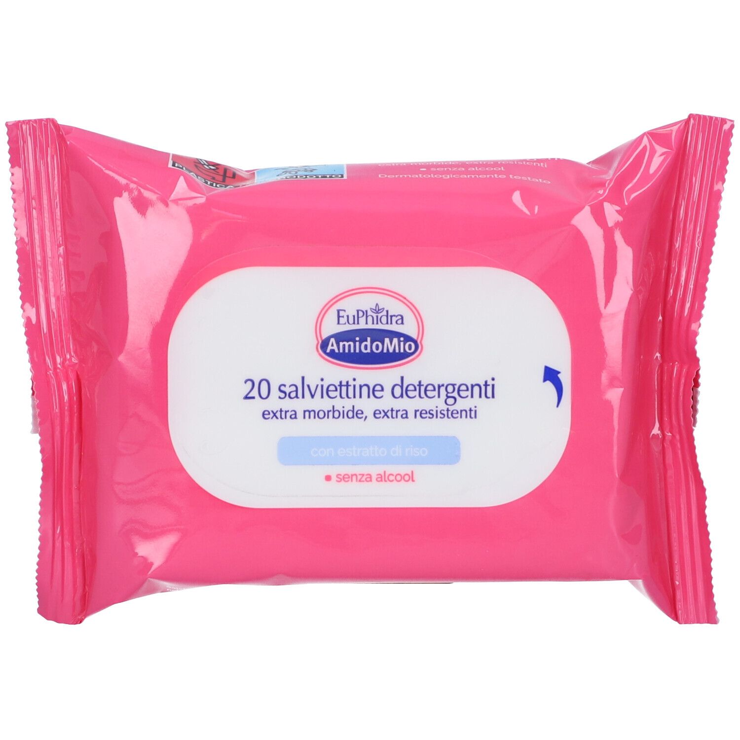 EuPhidra Amido Mio 20 Salviette Detergenti Delicate per Pelli Sensibili