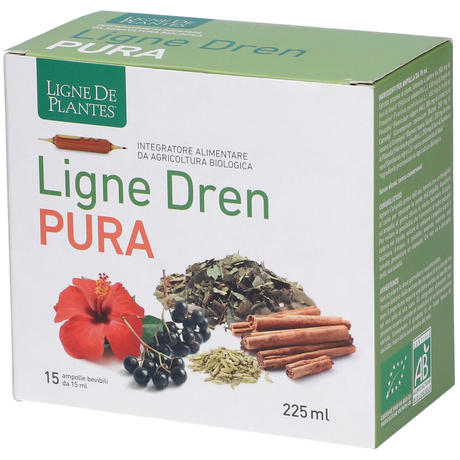 Ligne Dren Pura Bio 15 Ampolle