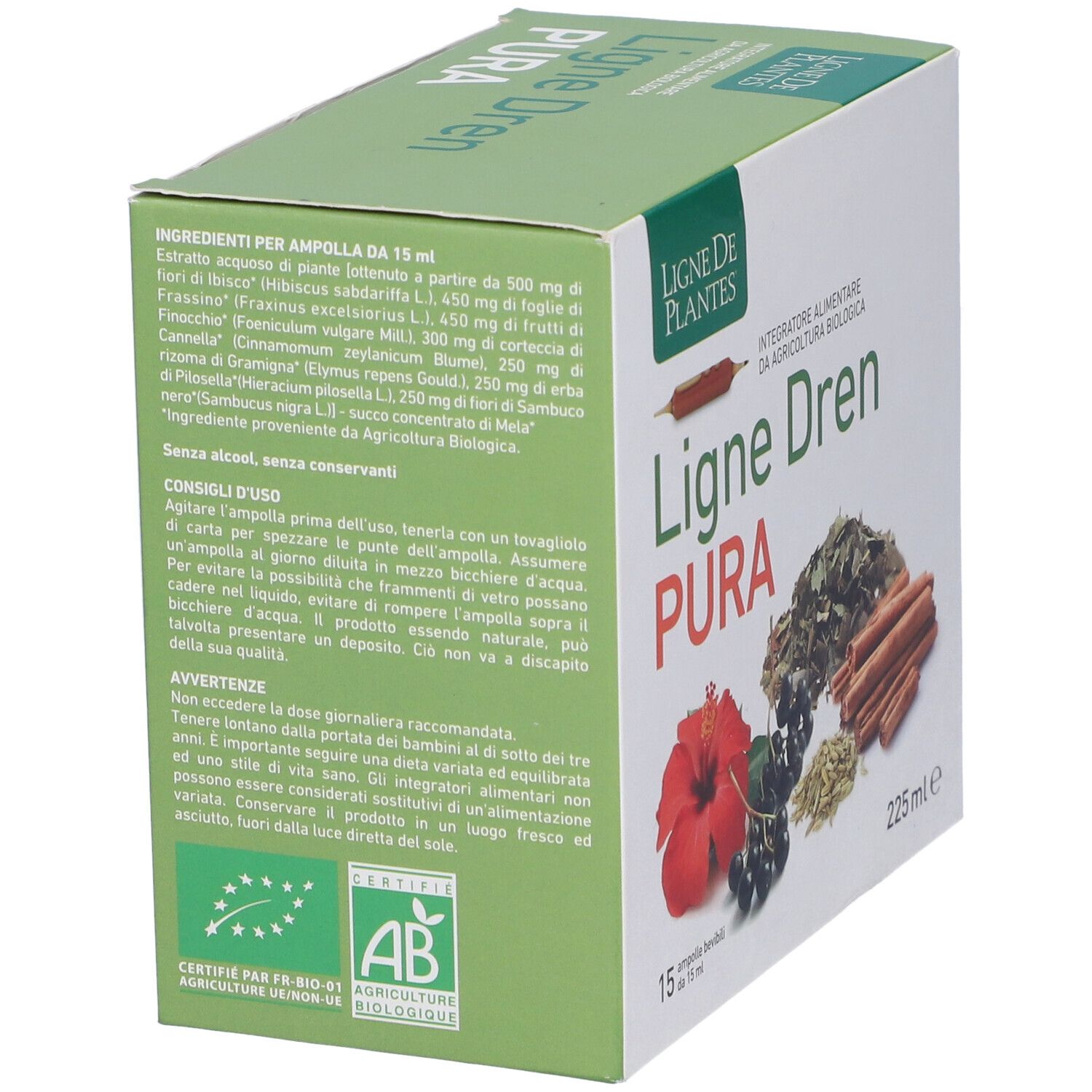 Ligne Dren Pura Bio 15 Ampolle