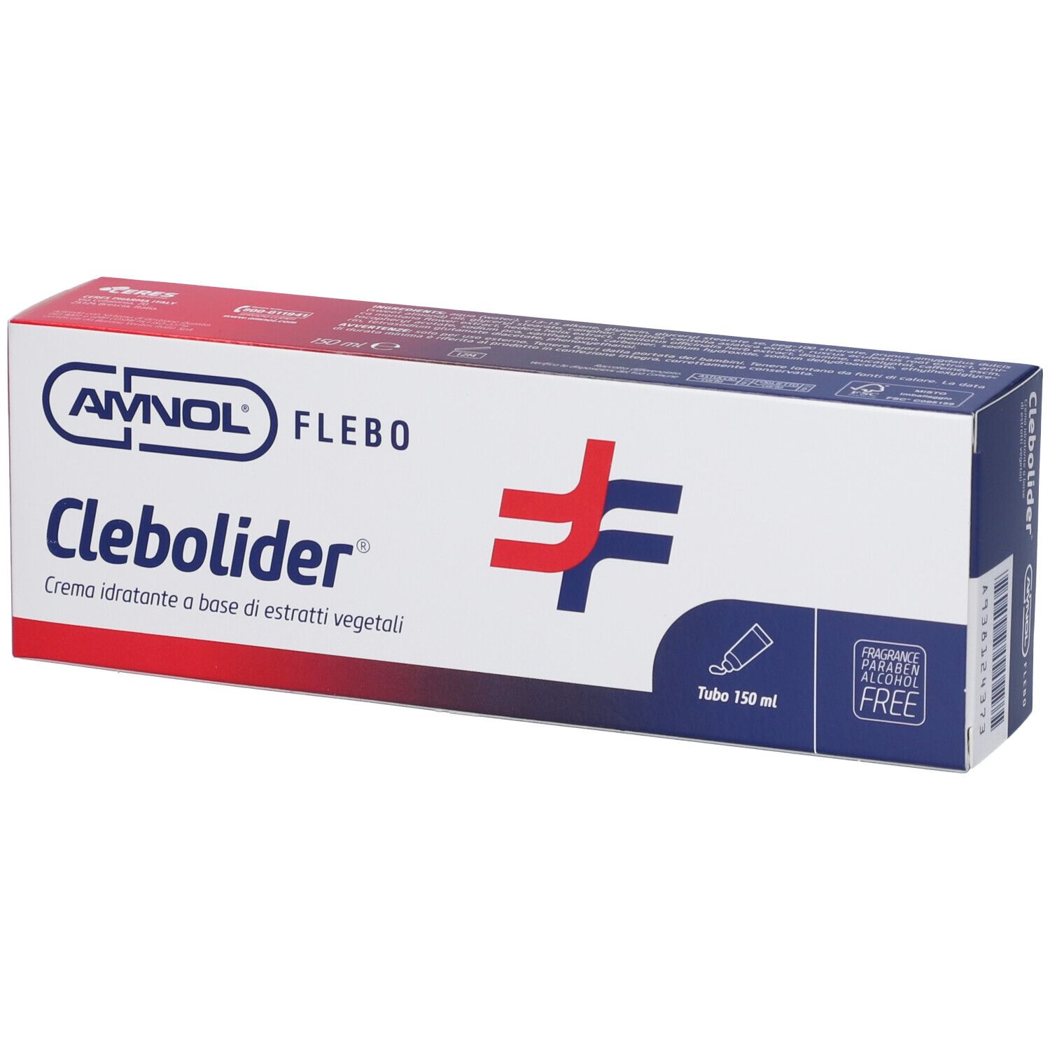 Confezione Clebolider Crema con logo e informazioni sul prodotto.