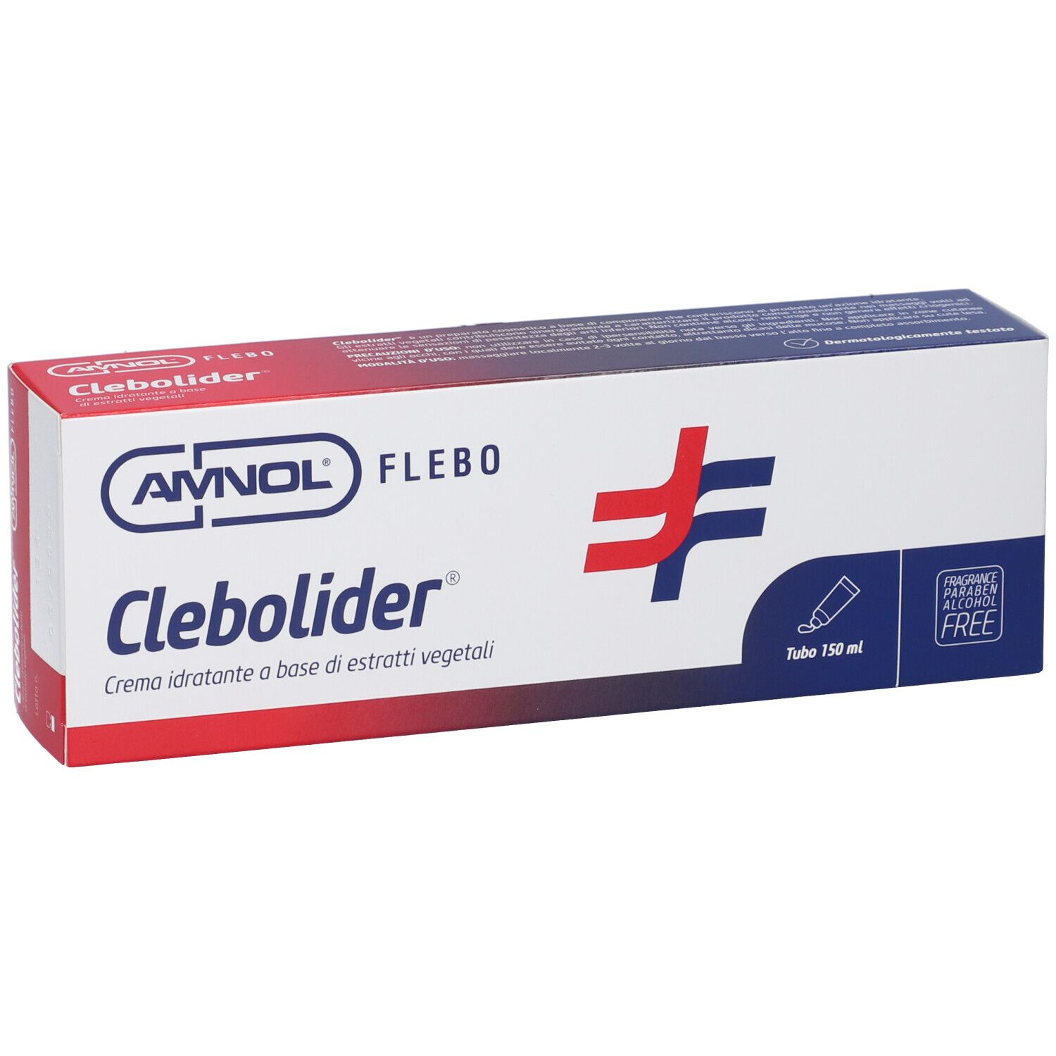 Confezione Clebolider Crema con logo e informazioni sul prodotto.