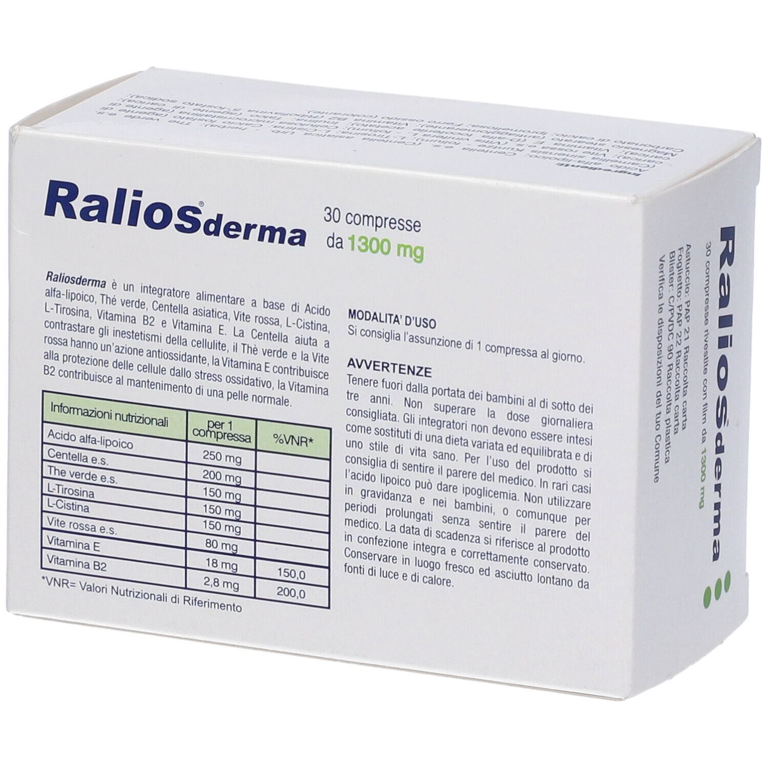 Ralios Derma 30 Compresse