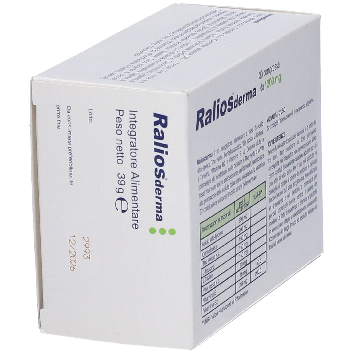 Ralios Derma 30 Compresse