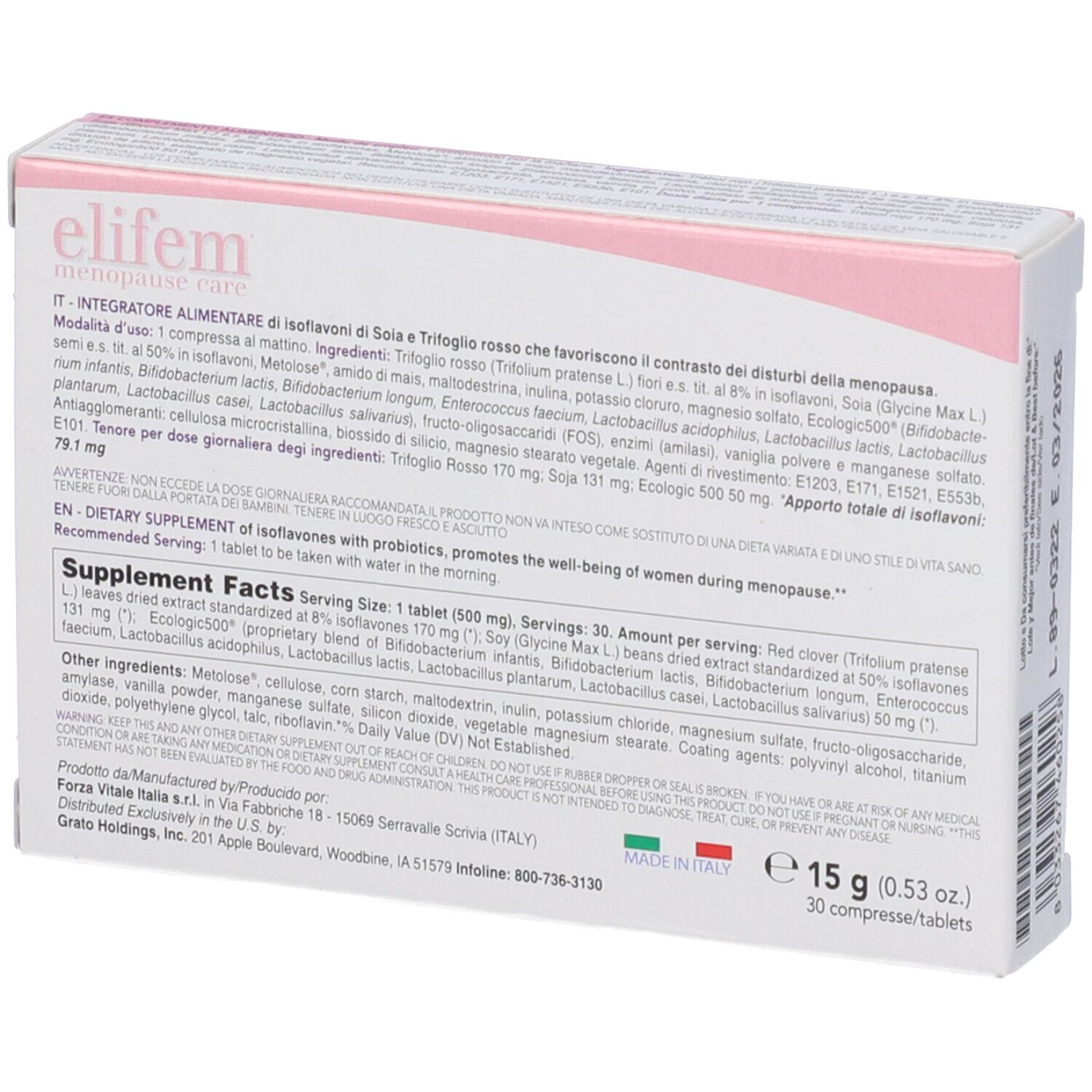 Elifem Glauber 30 Compresse