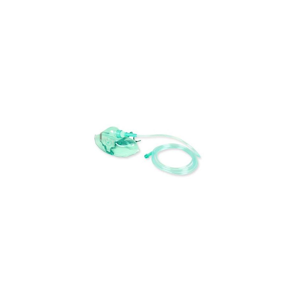 Maschera Per Ossigeno In Pvc Per Adulti Con Tubo Lunghezza 210 Cm Clip Stringinaso Regolabile Fettuccia Elastica