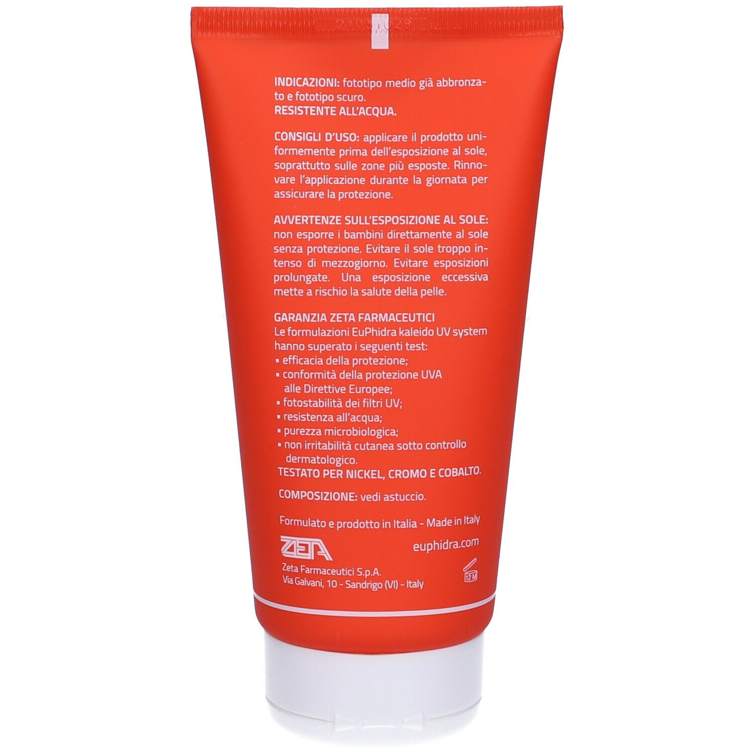 Euphidra Kaleido Uv System Latte Solare Corpo SPF 15