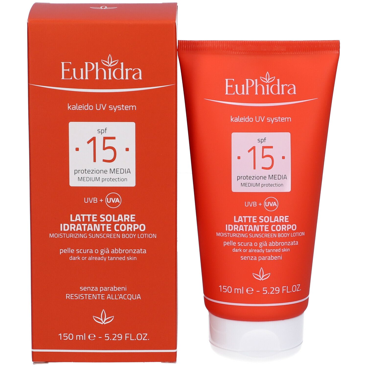Euphidra Kaleido Uv System Latte Solare Corpo SPF 15
