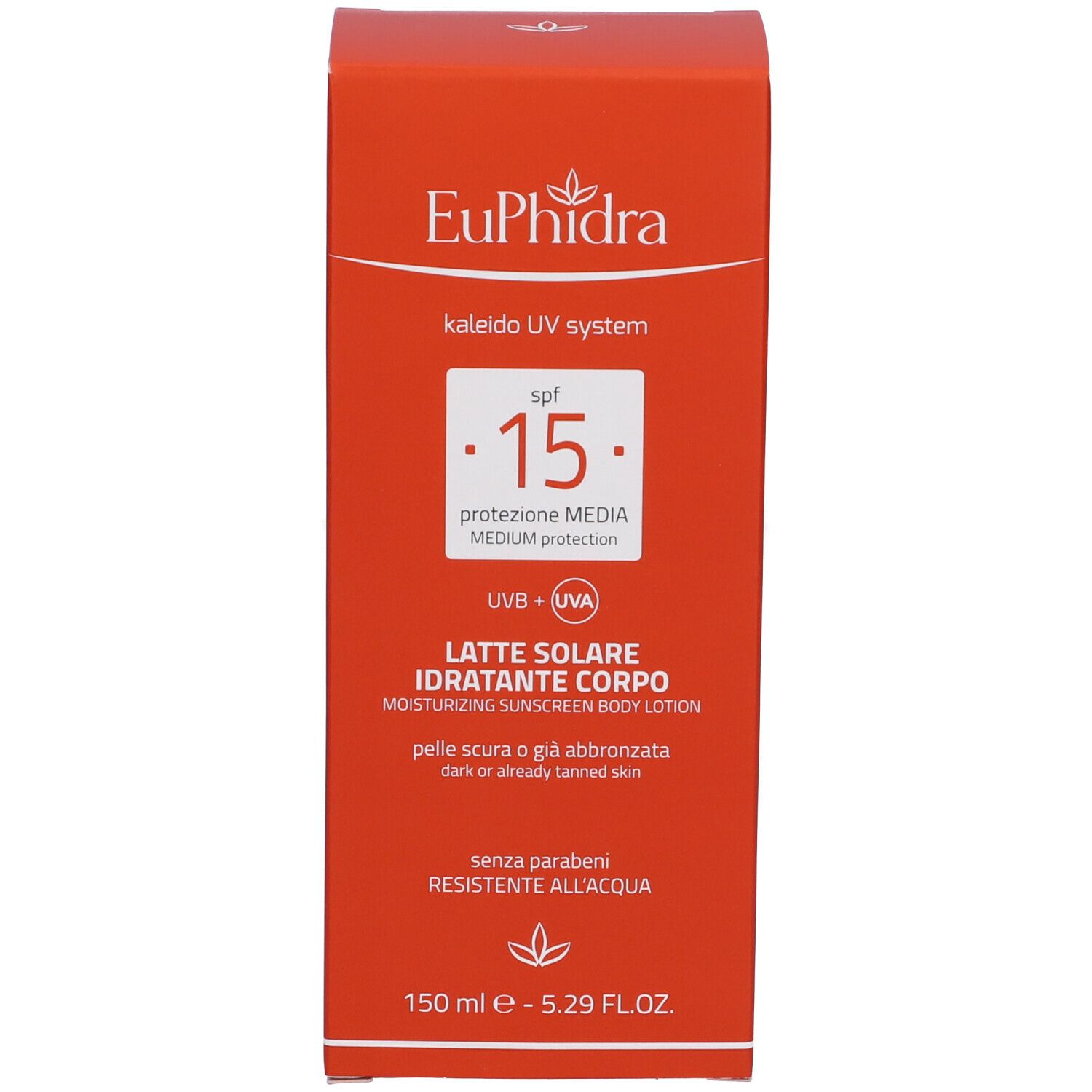 Euphidra Kaleido Uv System Latte Solare Corpo SPF 15