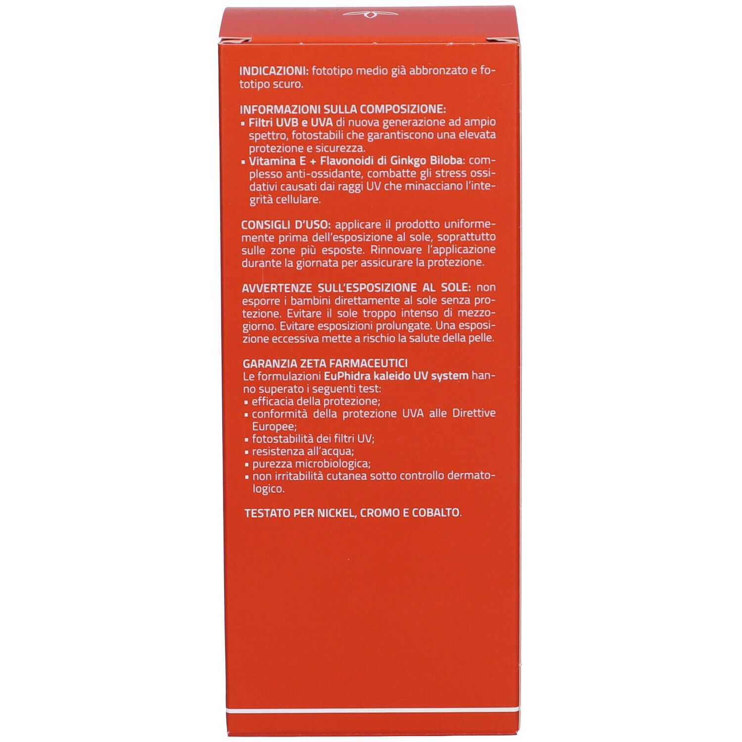 Euphidra Kaleido Uv System Latte Solare Corpo SPF 15